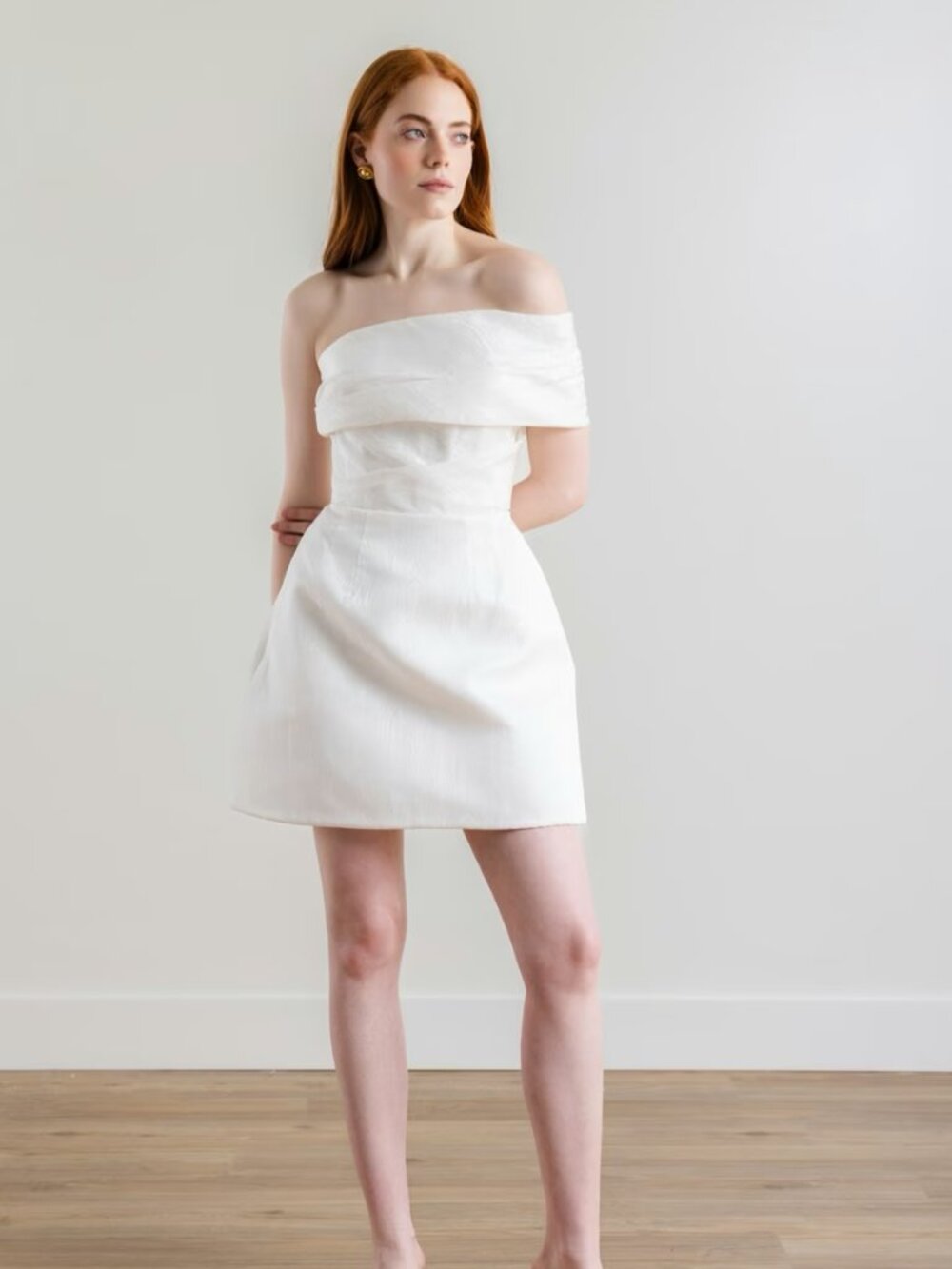 Watters Pretzel One Shoulder Mini Dress- Bridal Rehearsal Dinner Dress NWT Sz 0